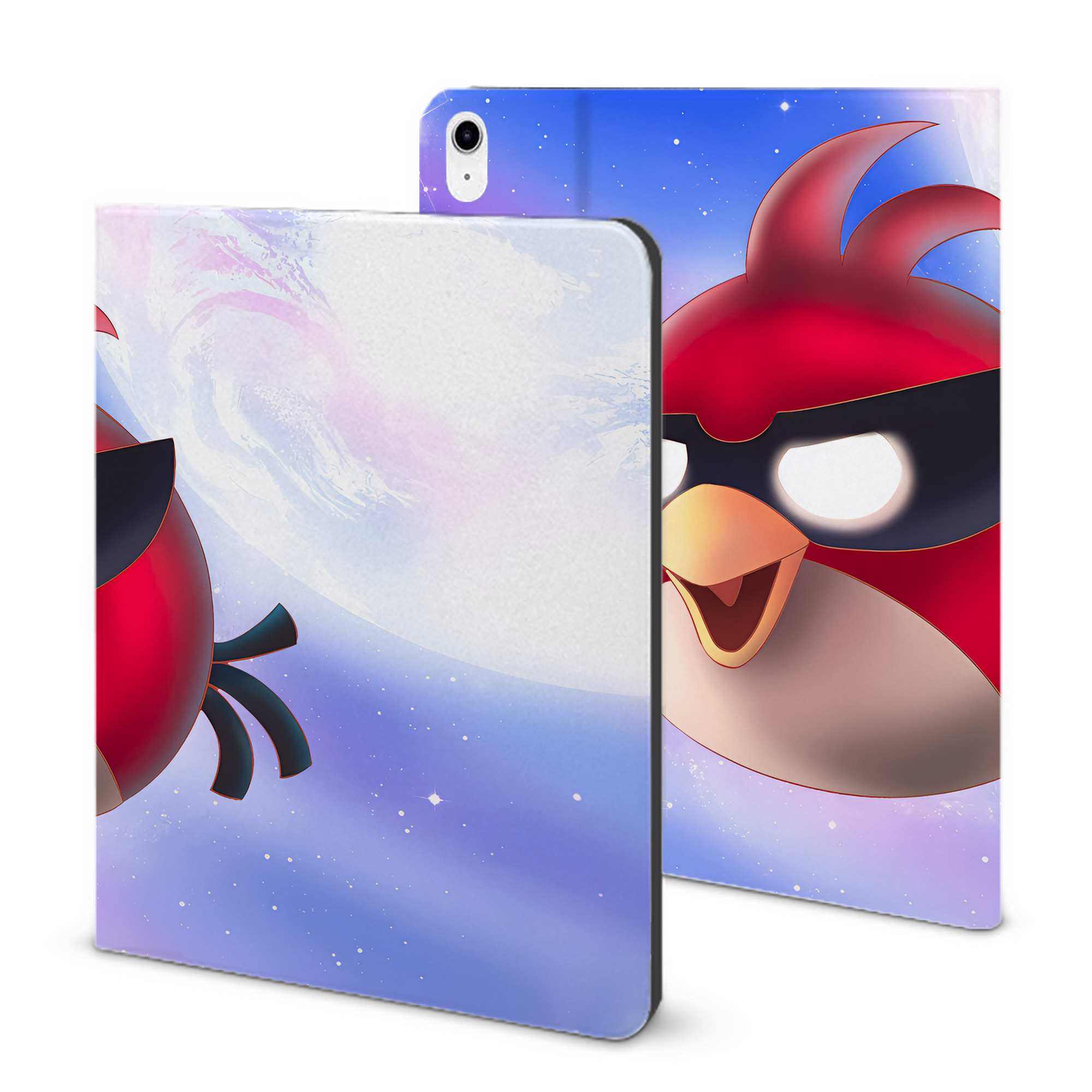 （画像用） Angry Birds アングリーバード IPad ケース ブック型 PUレザー TPU 耐衝撃 軽量 薄型 ペン収納なし 全面保護 IPad 各モデル対応